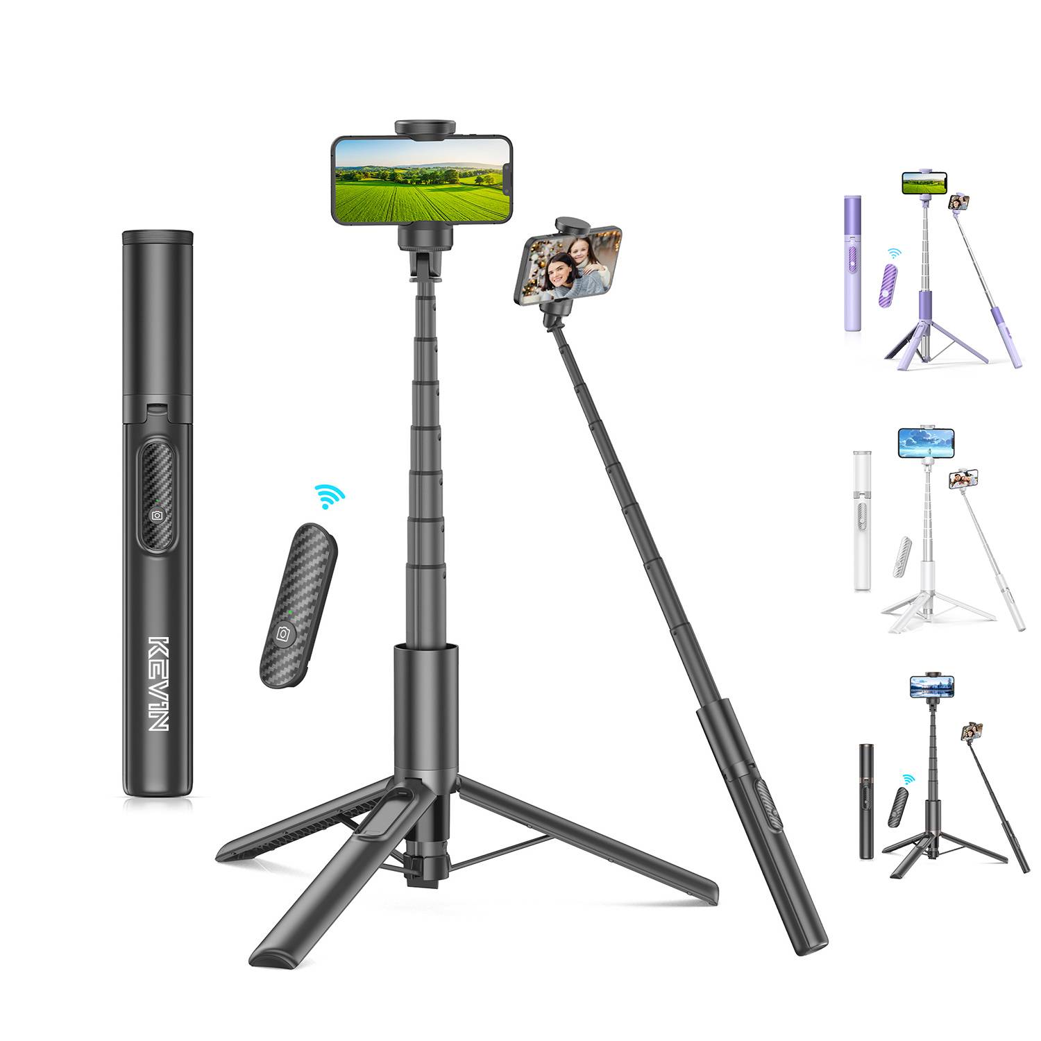 Bluetooth selfie stick for mobile phones 2