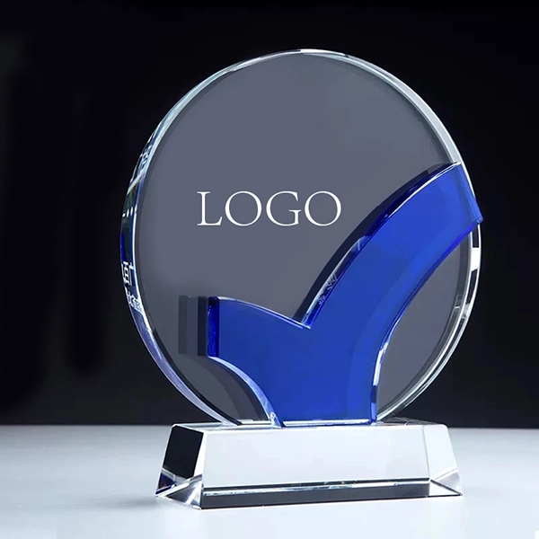 Accomplishment Circle crystal award 4