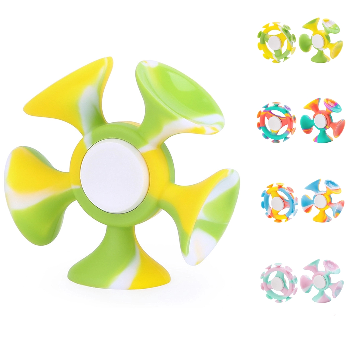 Suction Cup Gyro Silicone Decompression Toys 1