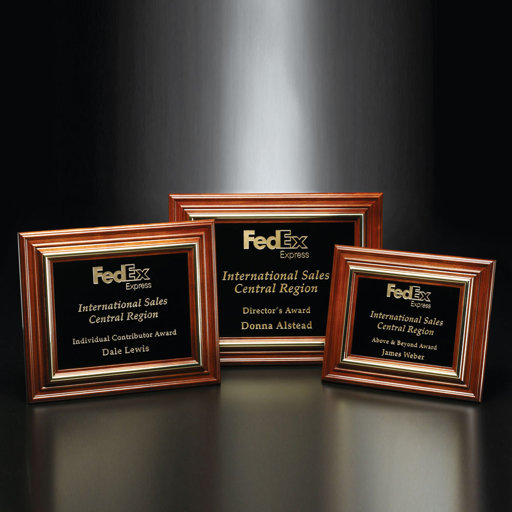 Americana Plaque with Black Glass 7