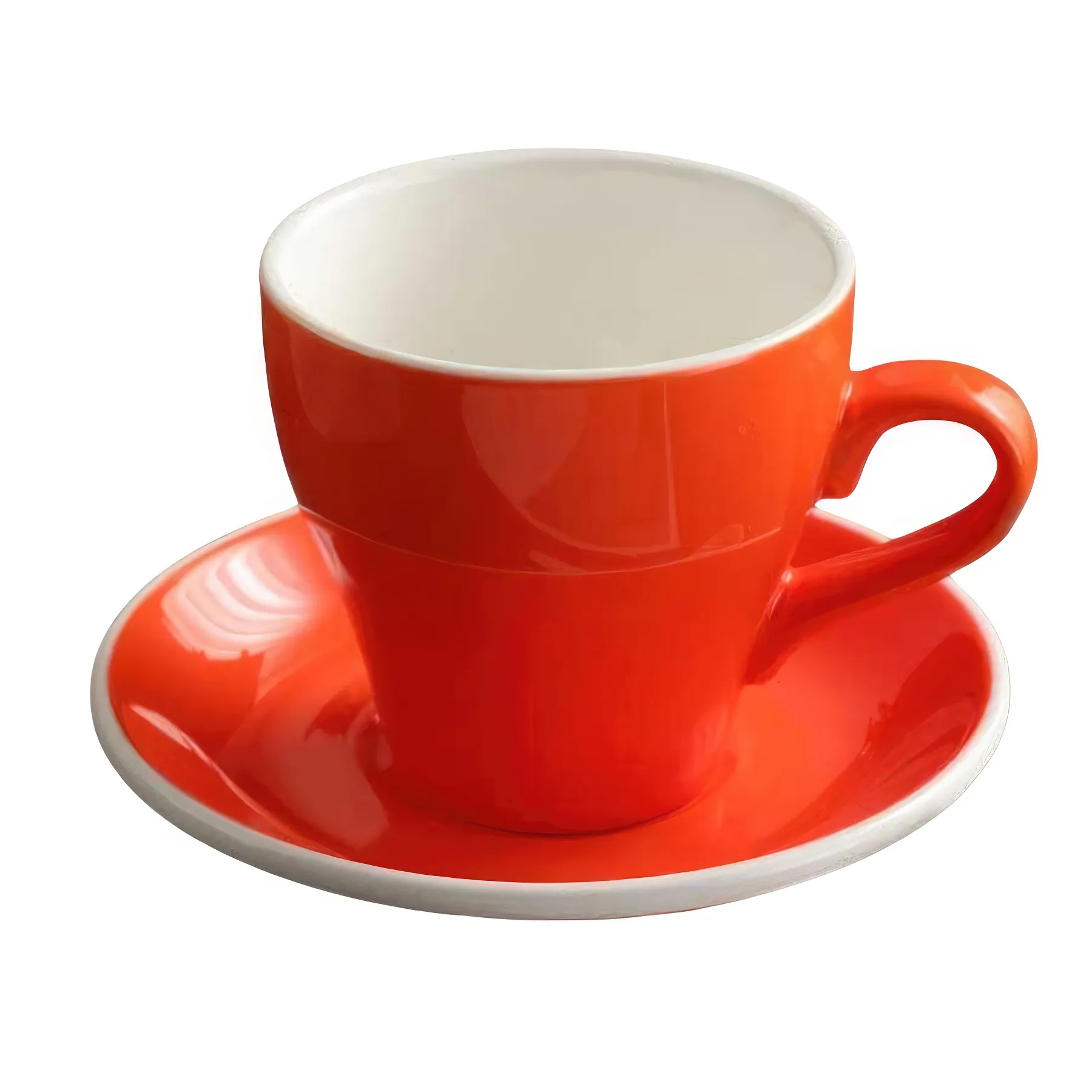 12OZ Ceramic Mug Coffee Cup and Saucer Set 3