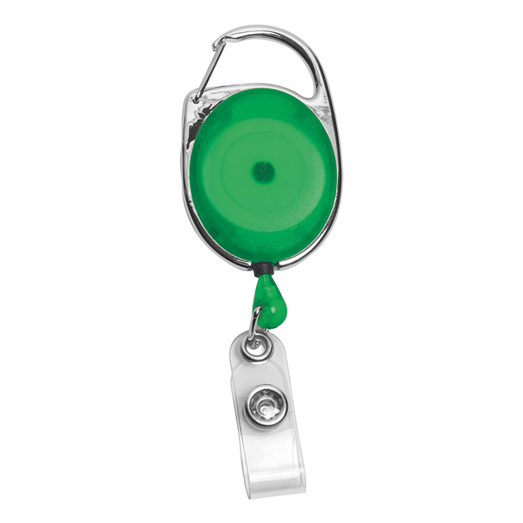 "Oberlin PI" 30" Cord PhotoImage ® Full Color Imprint* Retractable Carabiner Style Badge Reel and Ba 14