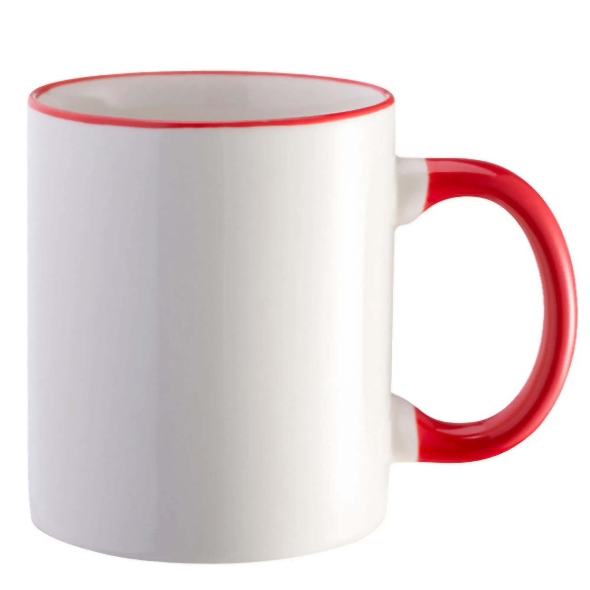Ceramic Colorful Handle Mug with a Cup-Shaped Mouth 5