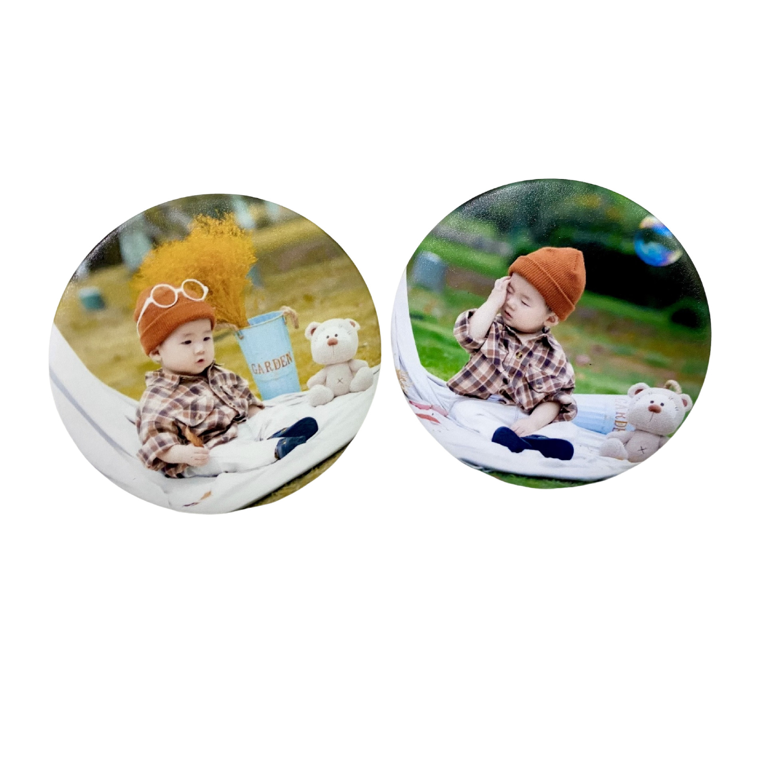 2.28" Full Color Round Tin Photo Stand 4