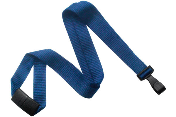 5/8" Bamboo Blank Breakaway Lanyard (Navy Blue) 1