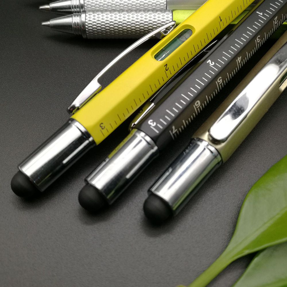 Six in one multifunctional 1.0mm tool ballpoint pen 9