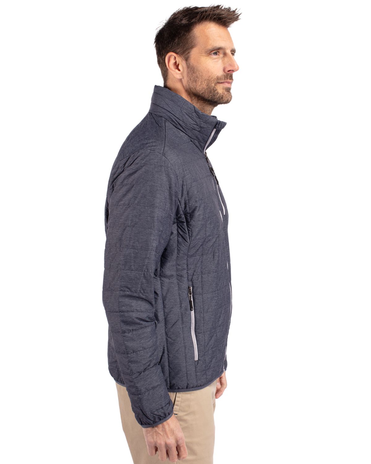 Rainier PrimaLoft Mens Eco Insulated Full Zip Puffer Jacket