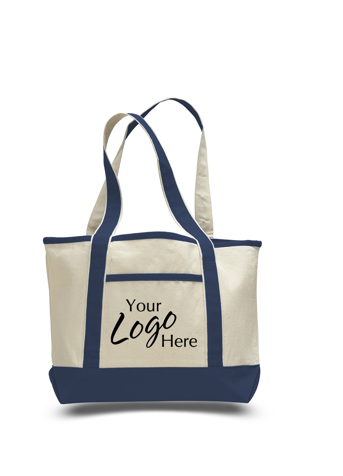 Canvas Small Deluxe Tote Bag 18.5" W x 12" H with 5.5" Gusset 15