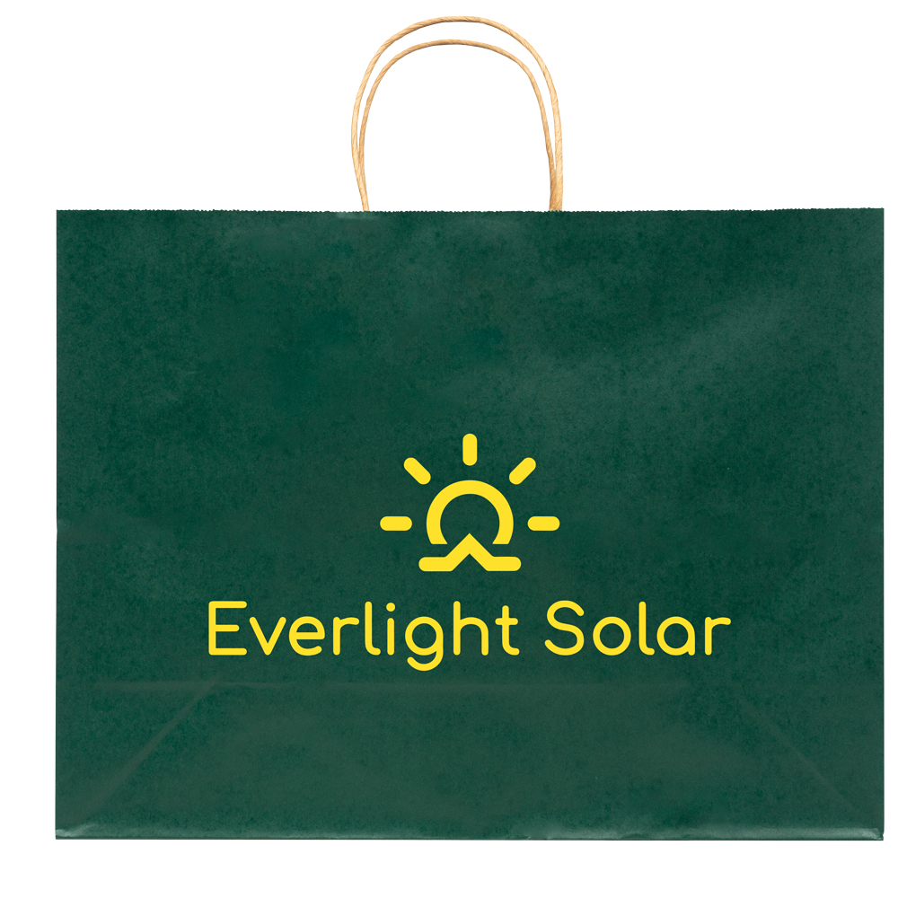 Solid Tinted Kraft Shopping Bags 2