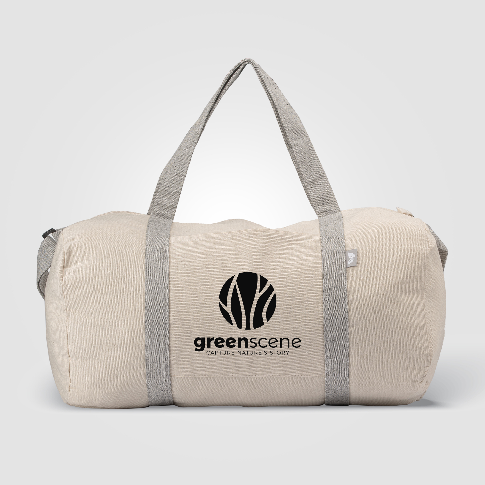 Loom - Recycled Cotton Blend Duffel Bag, custom duffel bag with logo imprint 5