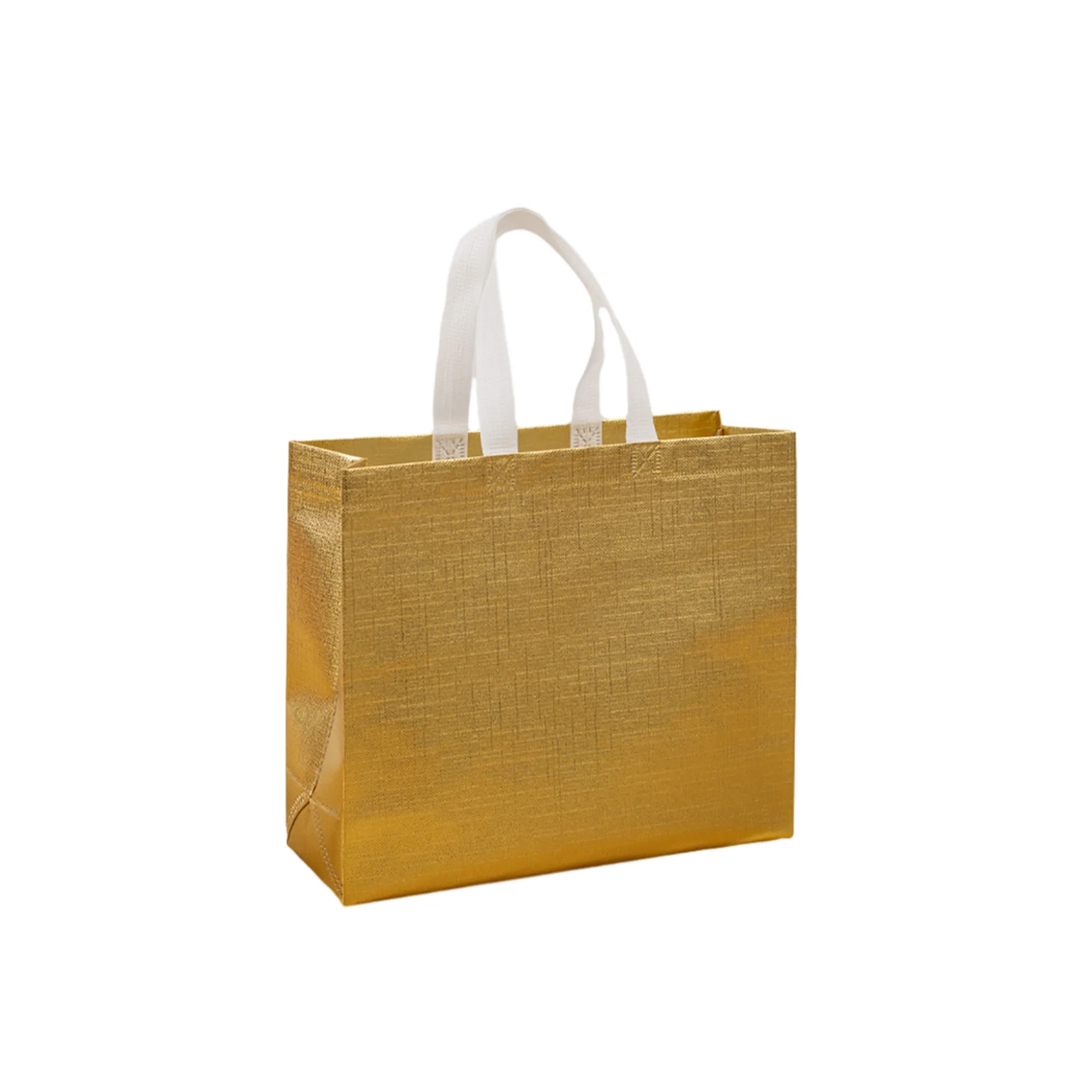Reusable  Glossy Non-woven Laser Tote Bag 3
