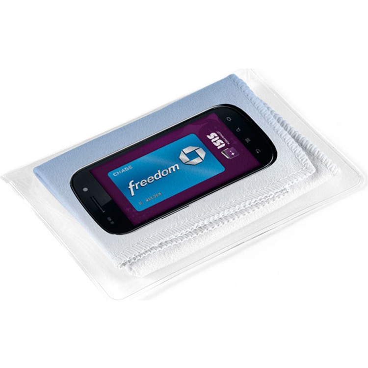 Suede Opper Fiber® Cloth in Vinyl Pouch (8"x8") - Full Color