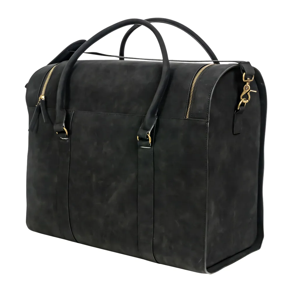 6-Bottle Leather Wine Duffel Bag 12
