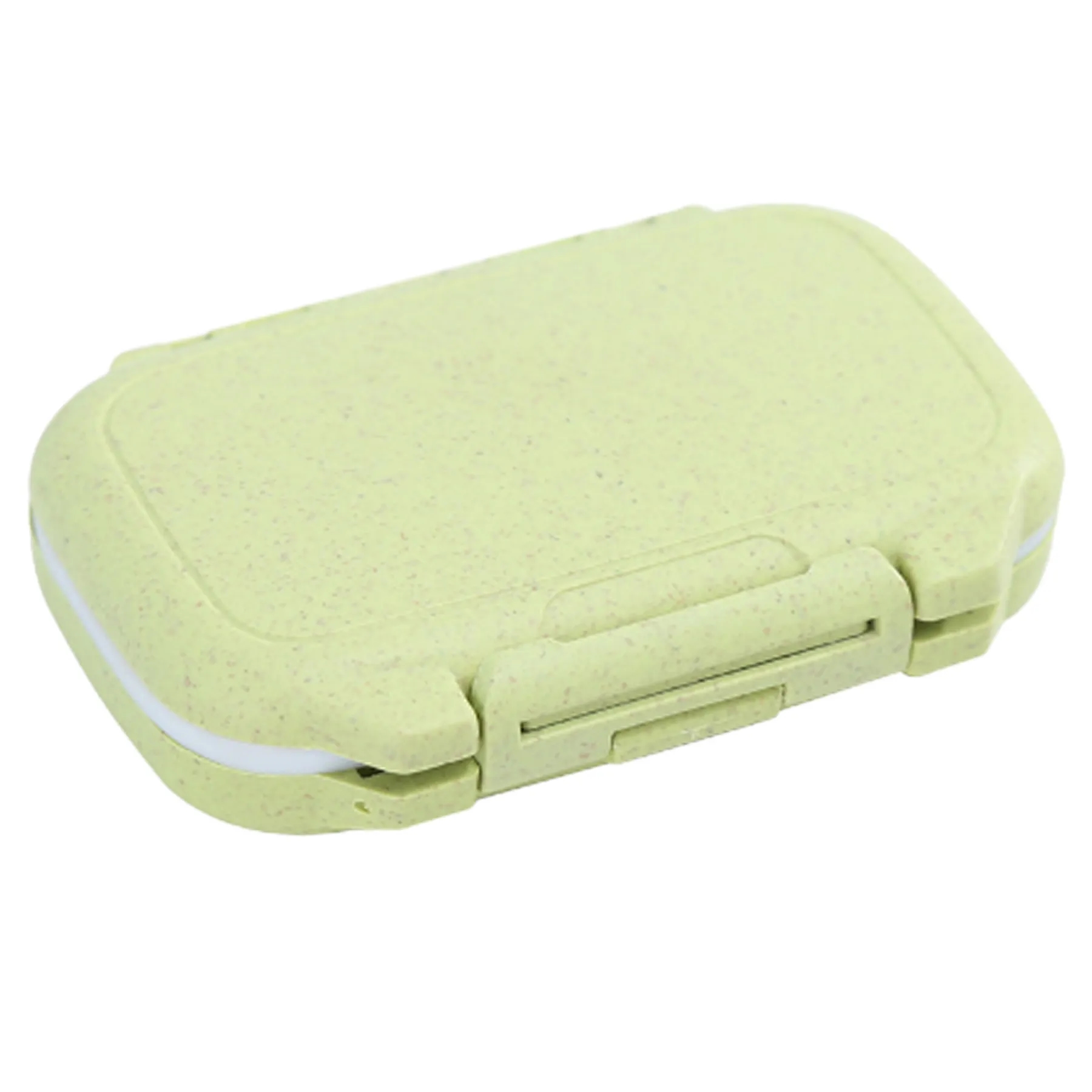 Eco-Friendly Portable Wheat Straw Pill Organizer 5