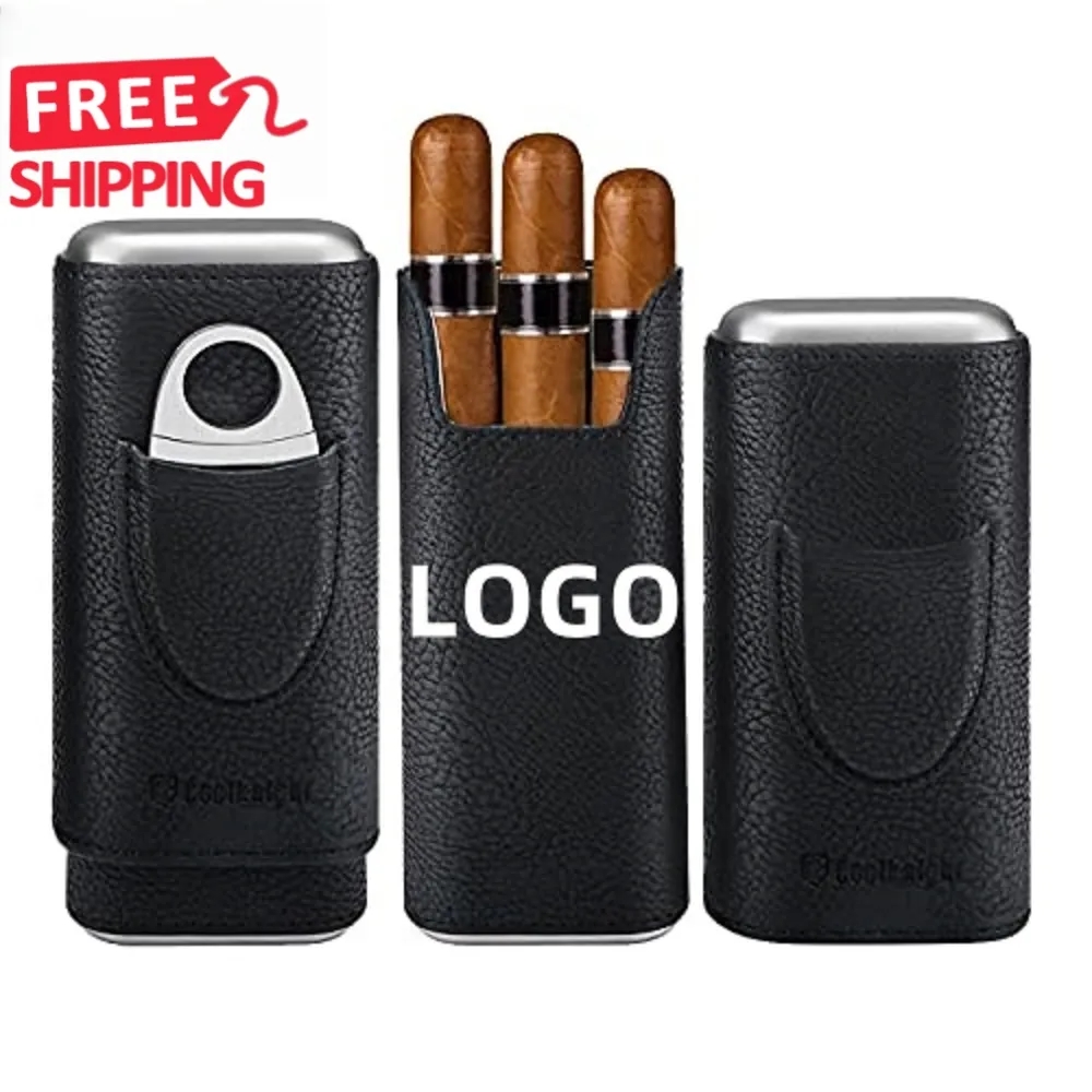 Wholesale Portable Leather Travel Humidor 2
