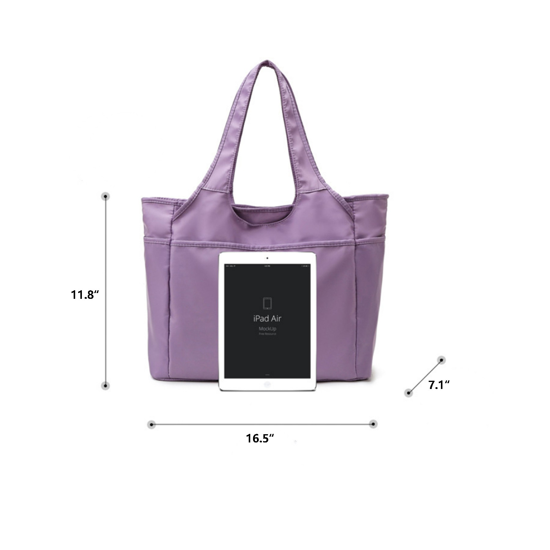 Solid Tote Bag 8