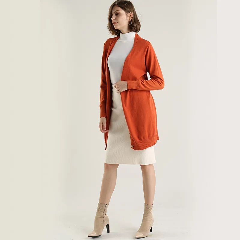 Women's Long-Sleeve Open-Front Cardigan 8