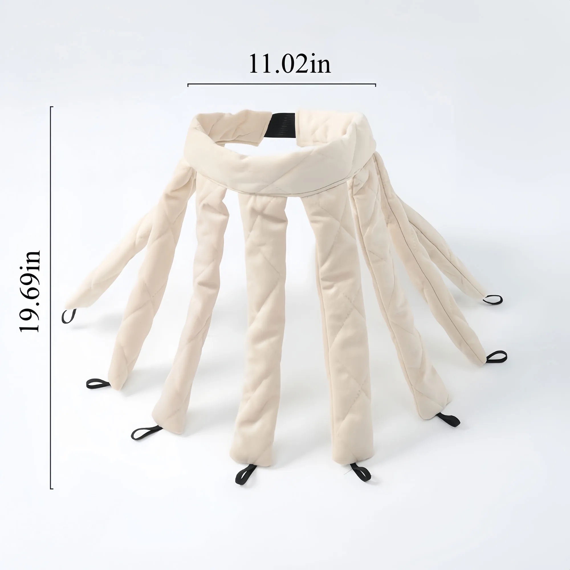 Soft Flannel Octopus Heatless Curler Headband 7