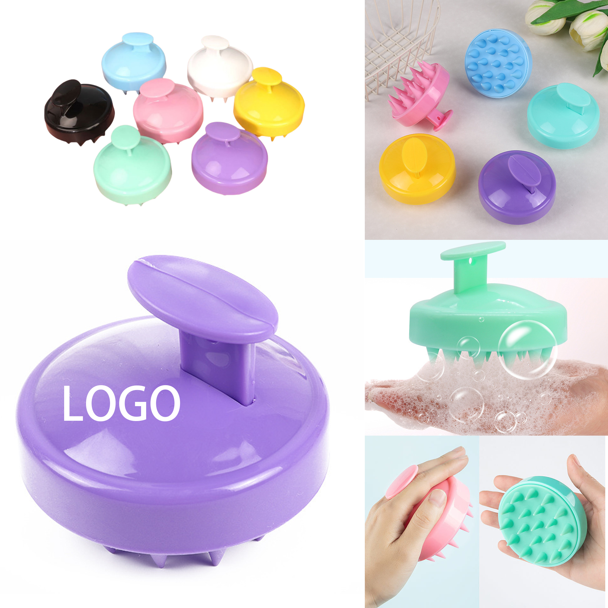 TPE Manual Scalp Massage Comb 1