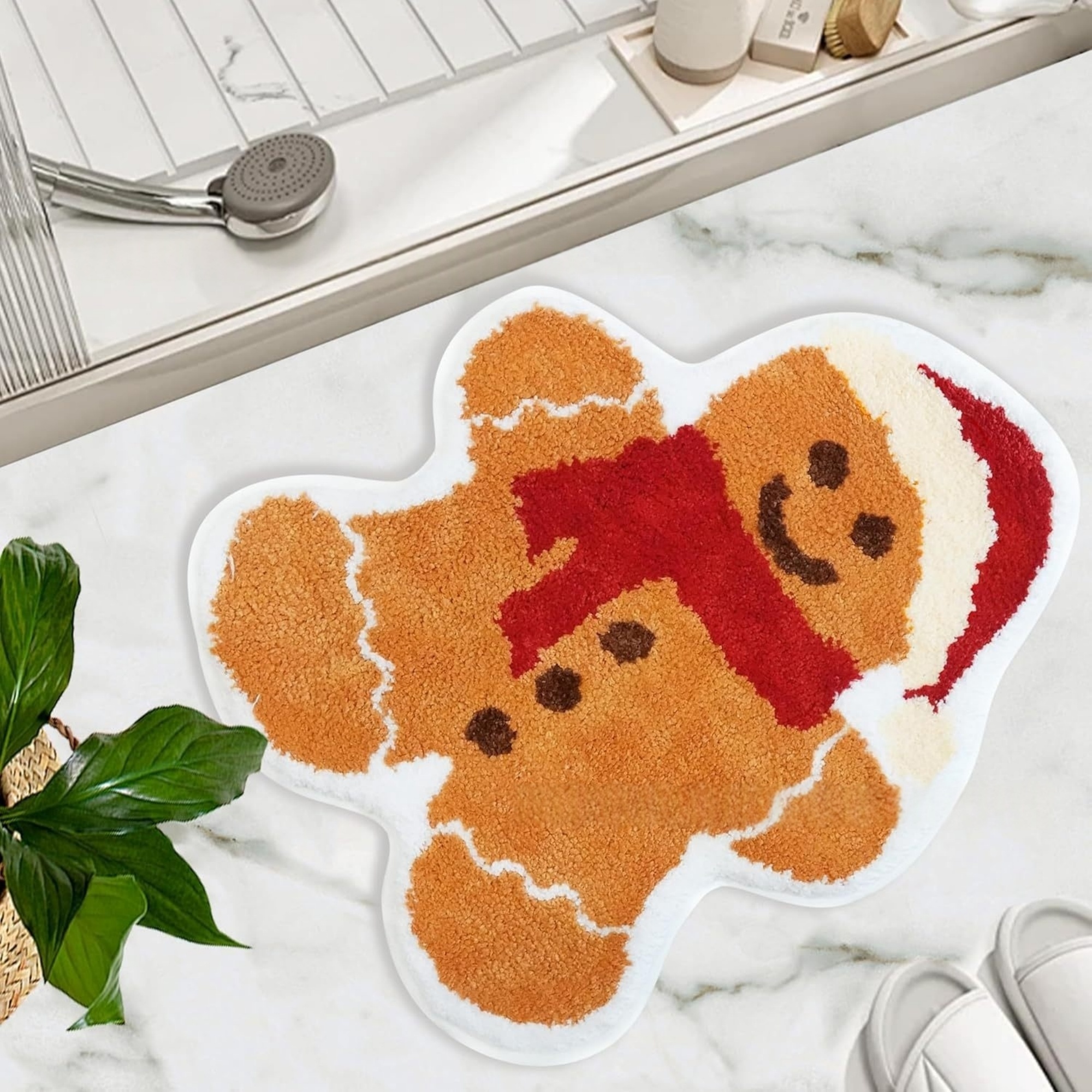 Crystal Velvet Christmas Mat Floor Rug 8