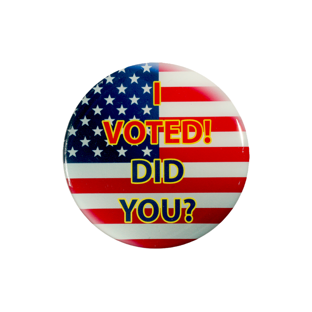 Magnet Lapel Pin with custom shaped imprint from 3.1 to 4.0 Sq. In.