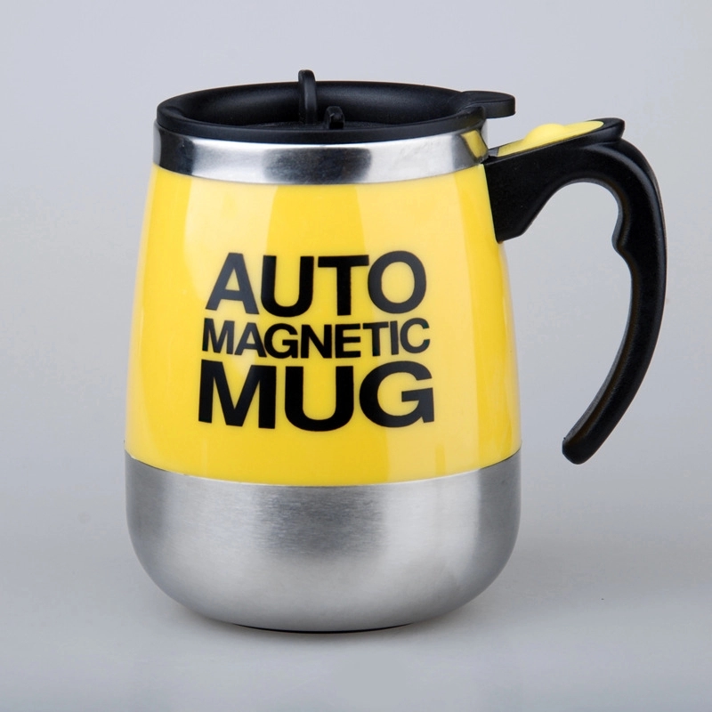 Auto Magnetic Self Stirring Mug, custom plastic cup with logo imprint 5