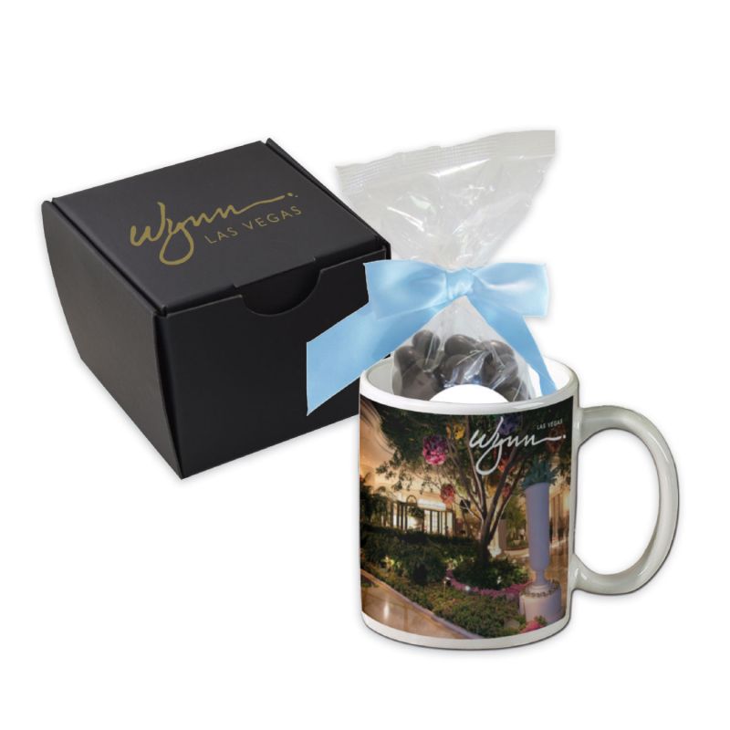 Mug Gift Set with Dark Chocolate Espresso Beans 2
