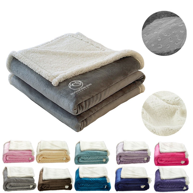 Sherpa Fleece Throw Blankets, Soft Fluffy Flannel Plush Blanket and Throw 2