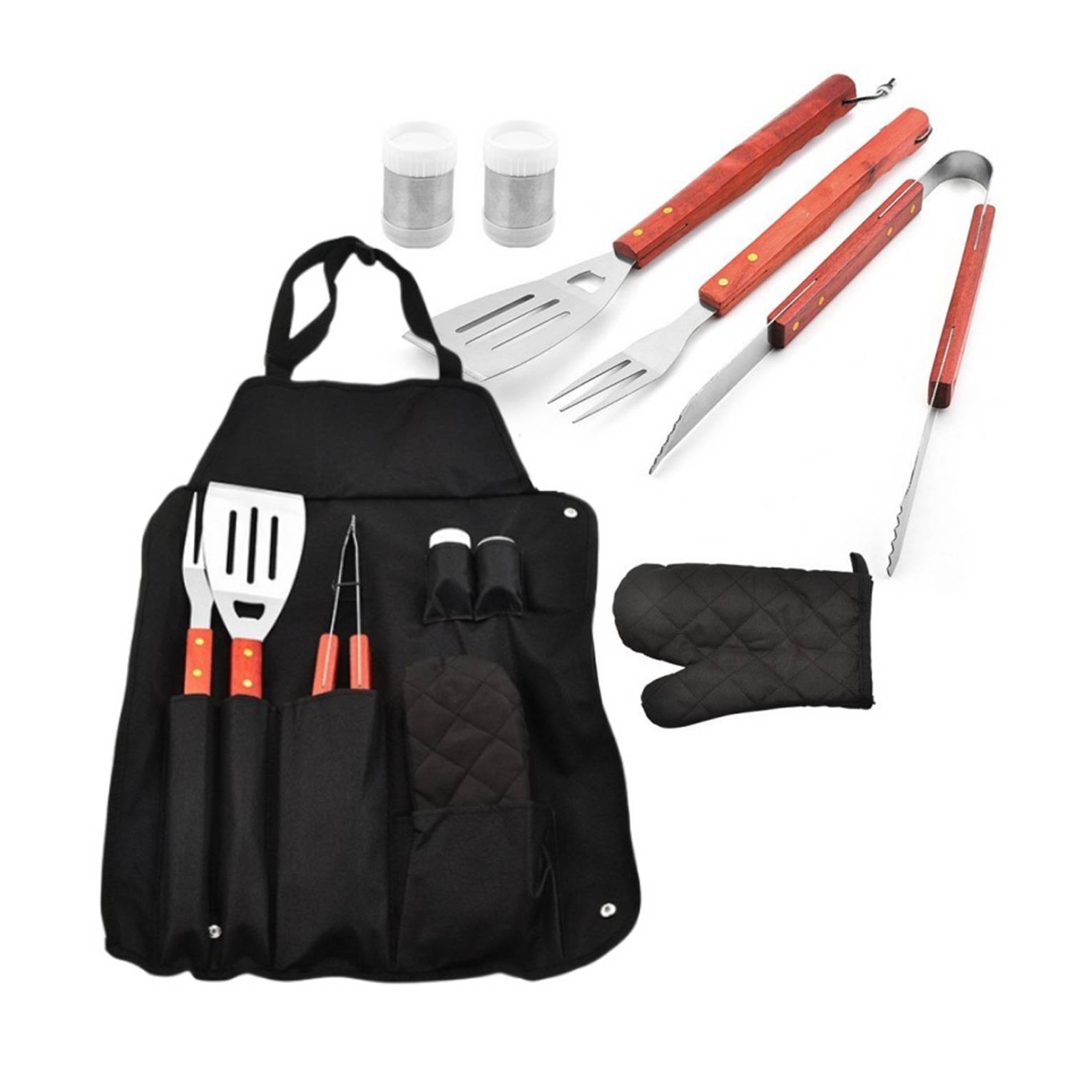 BBQ Now Apron and Barbecue Tool Set 2