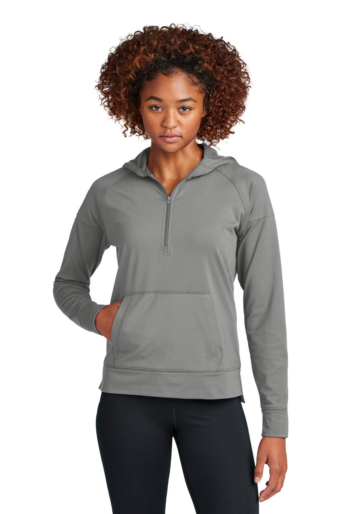 Sport-Tek Women's Sport-Wick Stretch 1/2-Zip Hoodie LST856 25