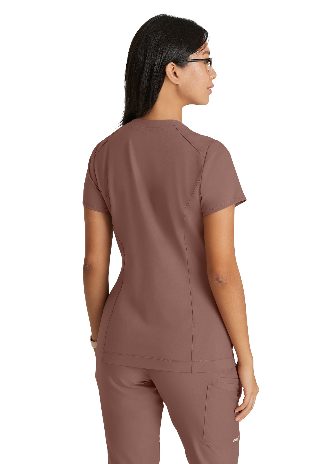 Grey's Anatomy Evolve Stretch - Women's One-Pocket Banded V-Neck Sway Scrub Top 40