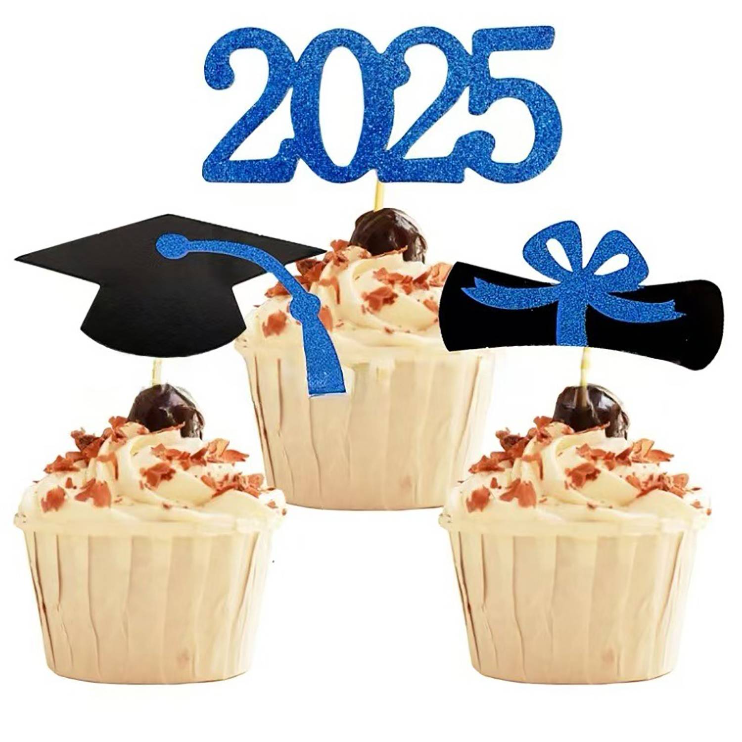12Pcs Graduation Cake Toppers For Party Decorations 1