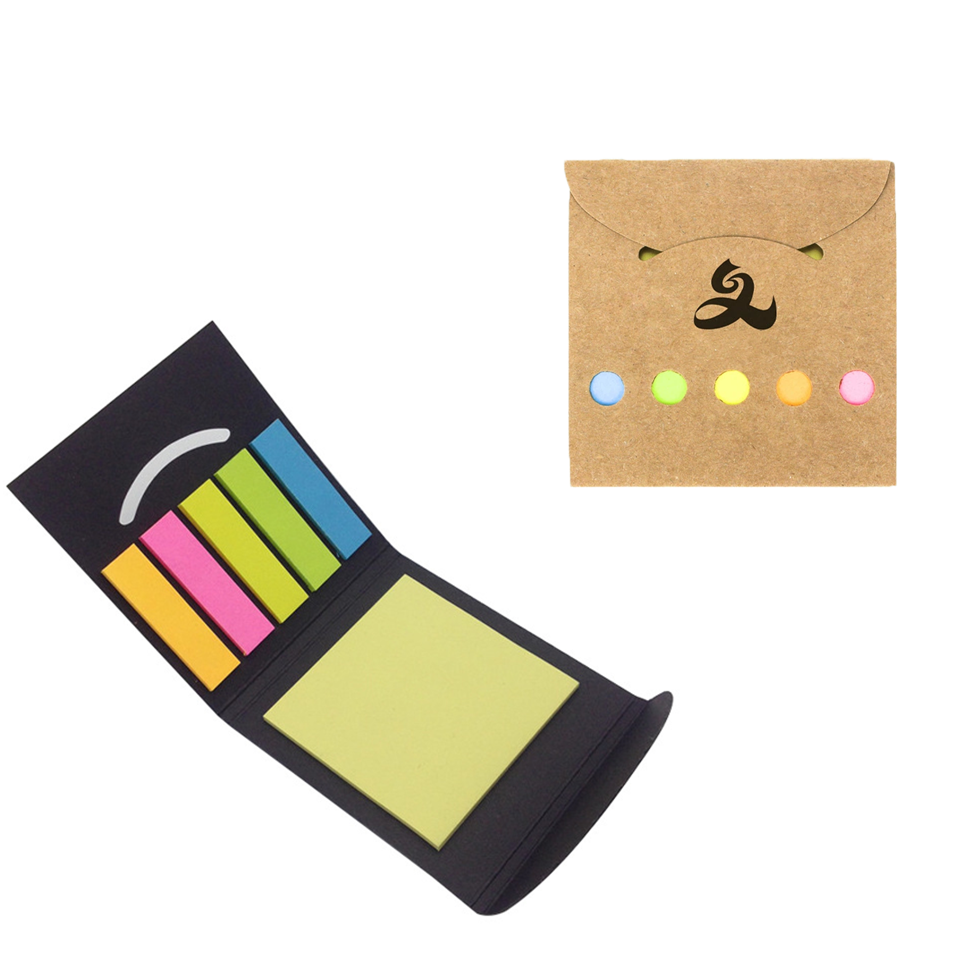 Flip Open Post Note Flag Set 3.15"L X 3.15"W 1