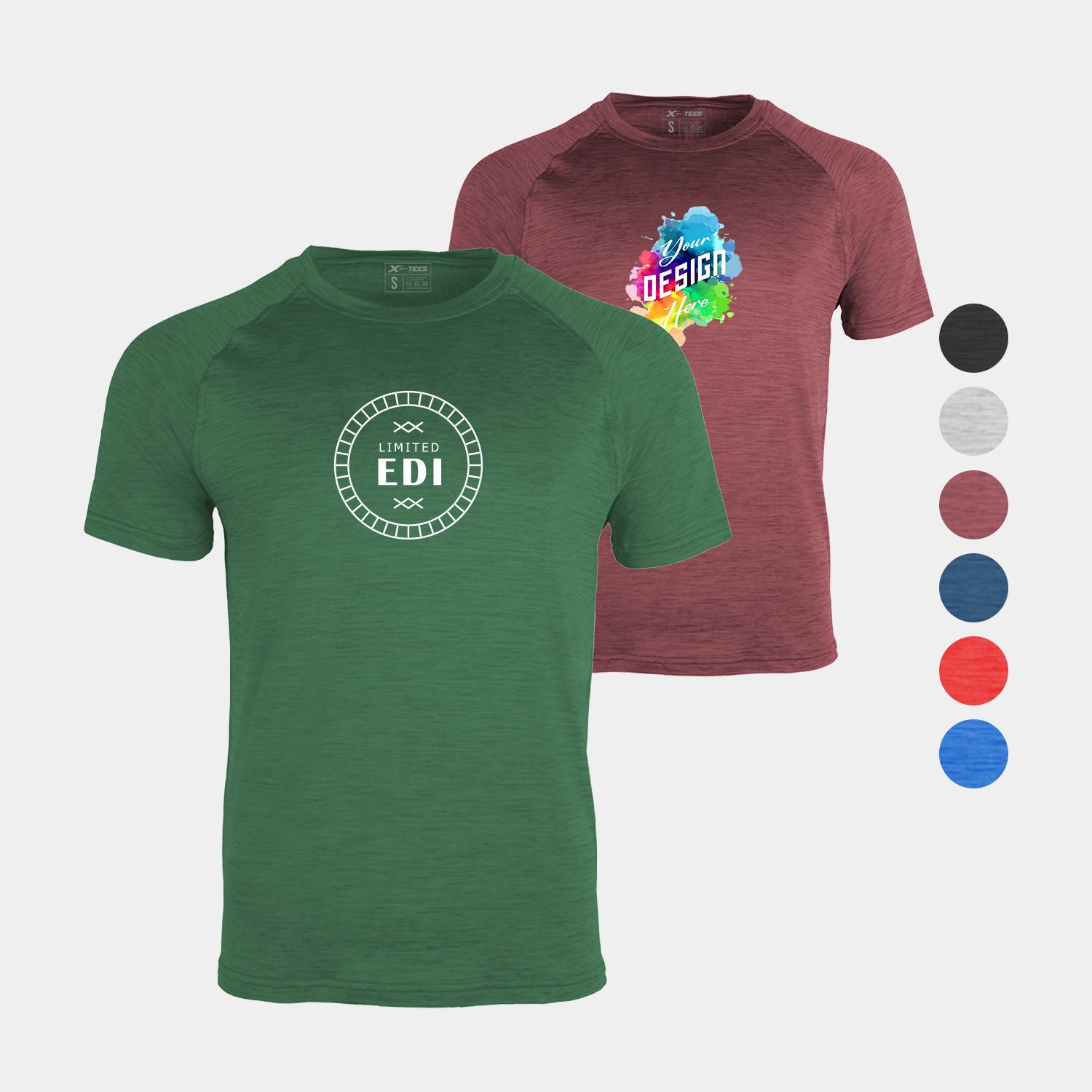 Ultra Soft Stretch Fit Dye Men's Crew Neck Tee 5