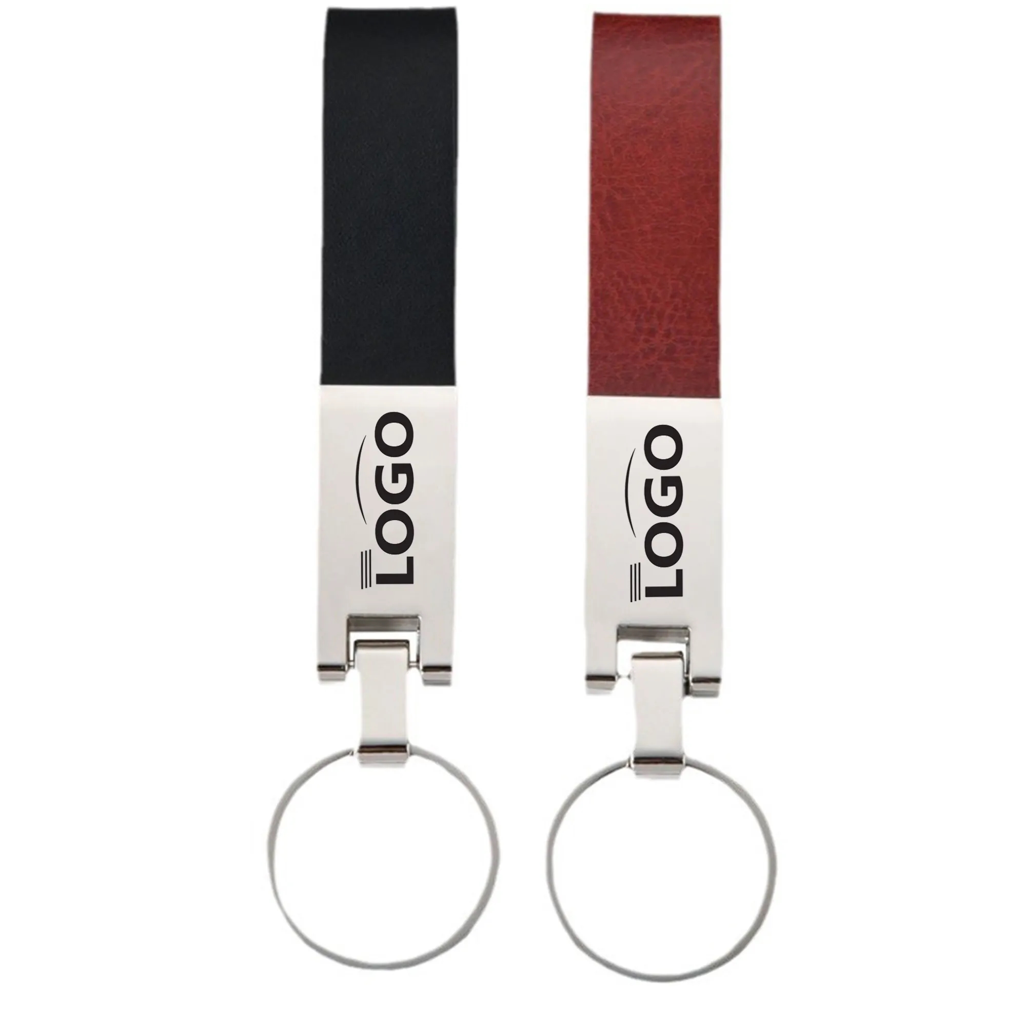 Metal Leather Keychain 3