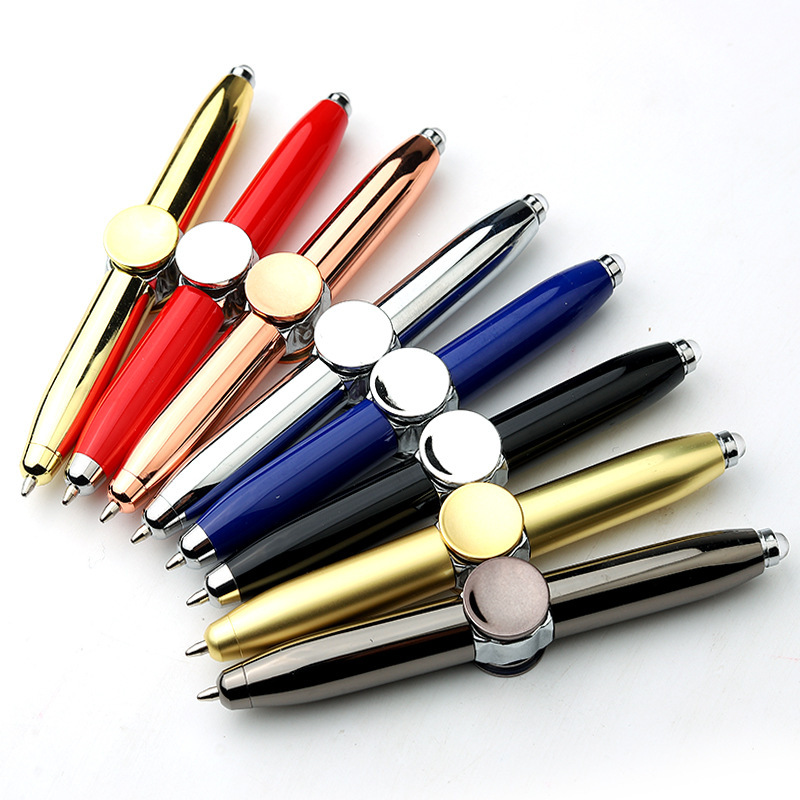 Pressure Reducing Pen Fingertip Gyroscope Rotary Lamp 5