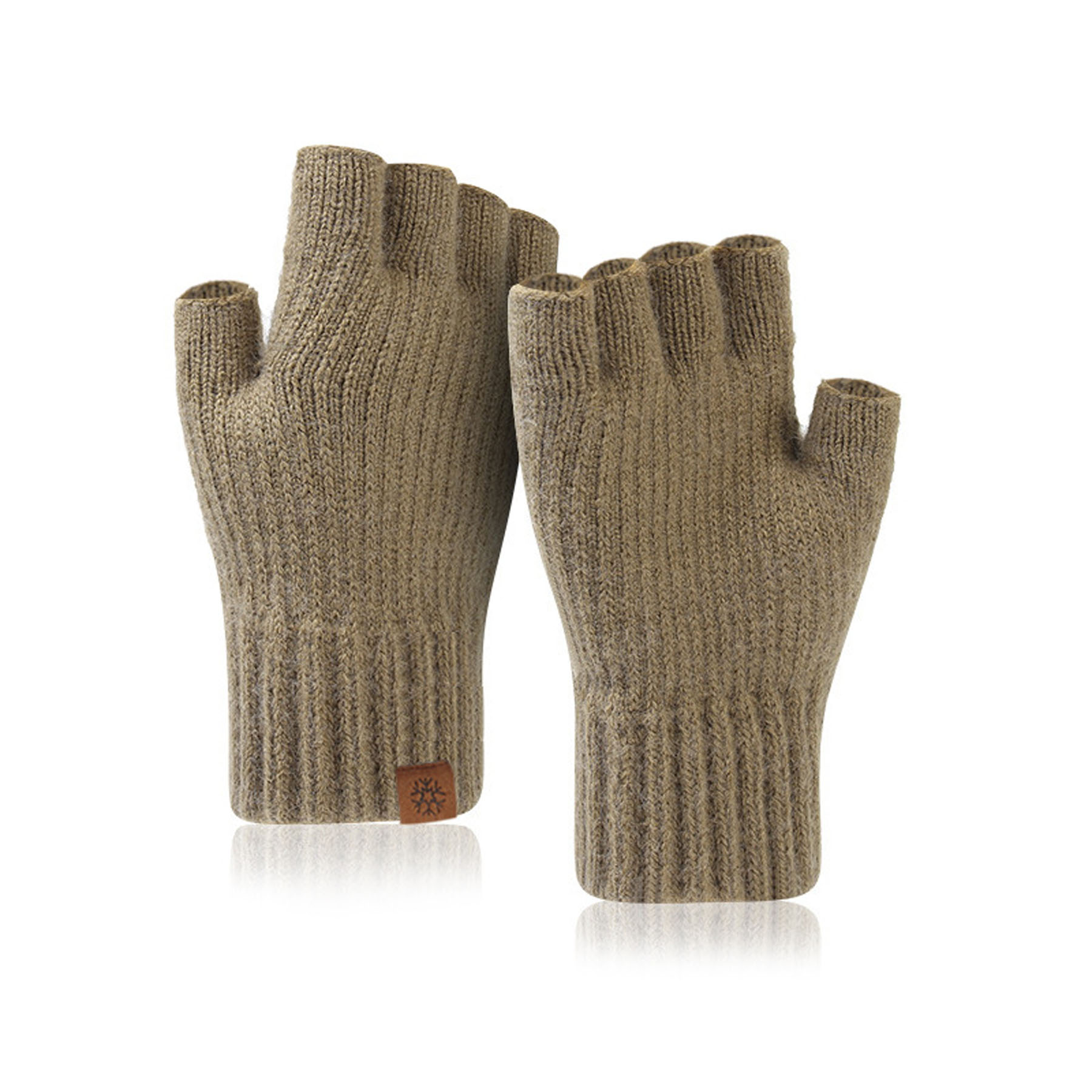 Men's Warm Half-Finger Gloves 2