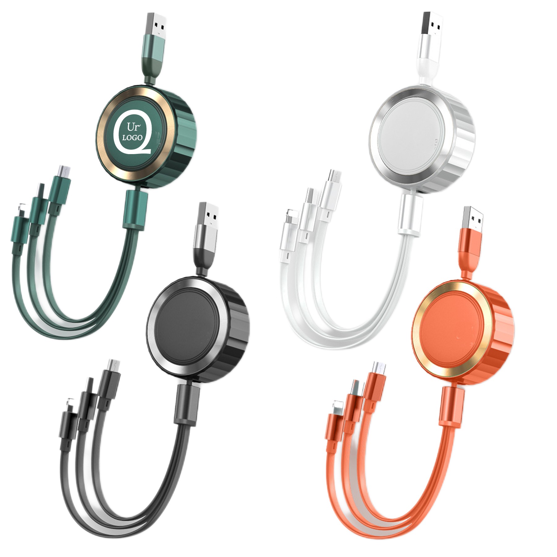 3-In-1 Retractable Charging Cable