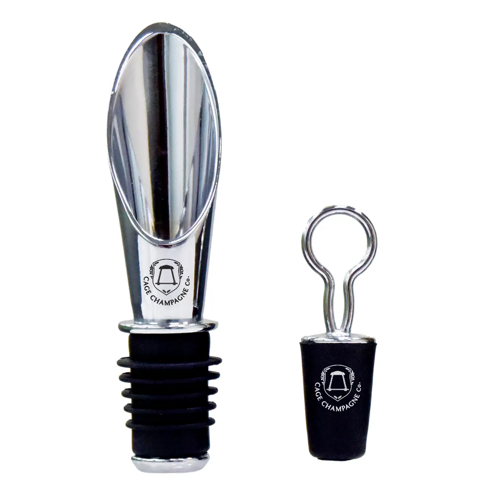 Wine Pourer and Stopper Set 3