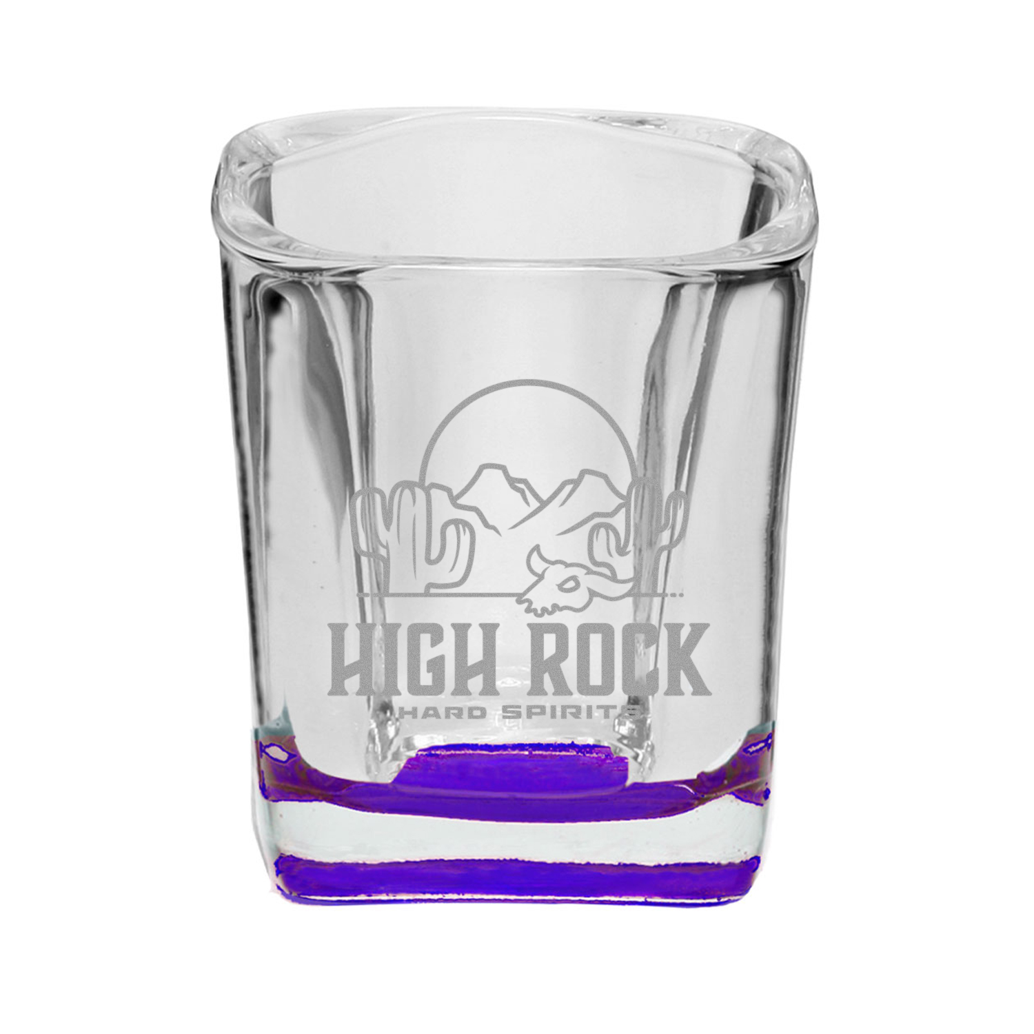 2 oz. Rounded Square Shot Glass (Engraved Imprint) 8