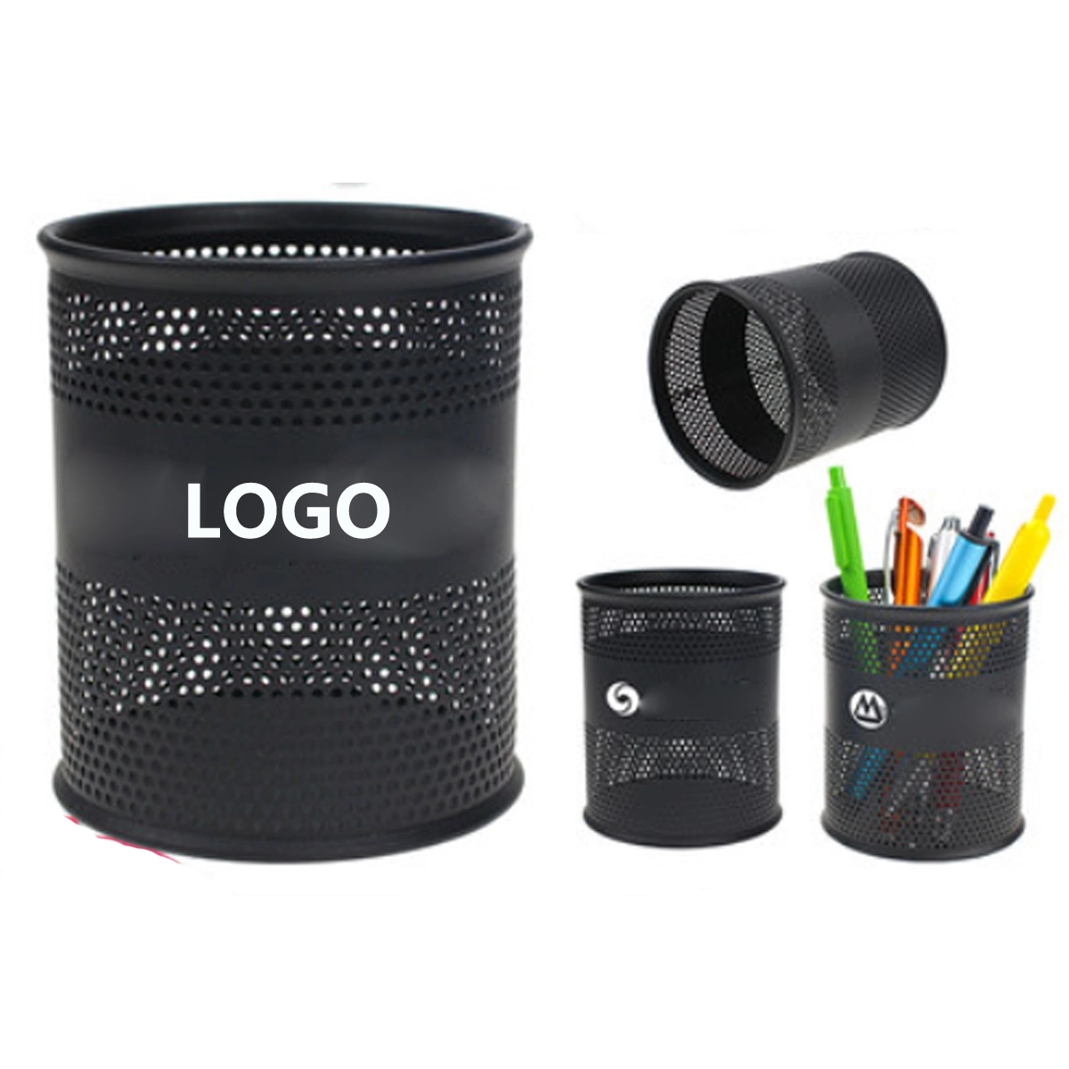 Pen Holder Mesh Metal Pencil 2