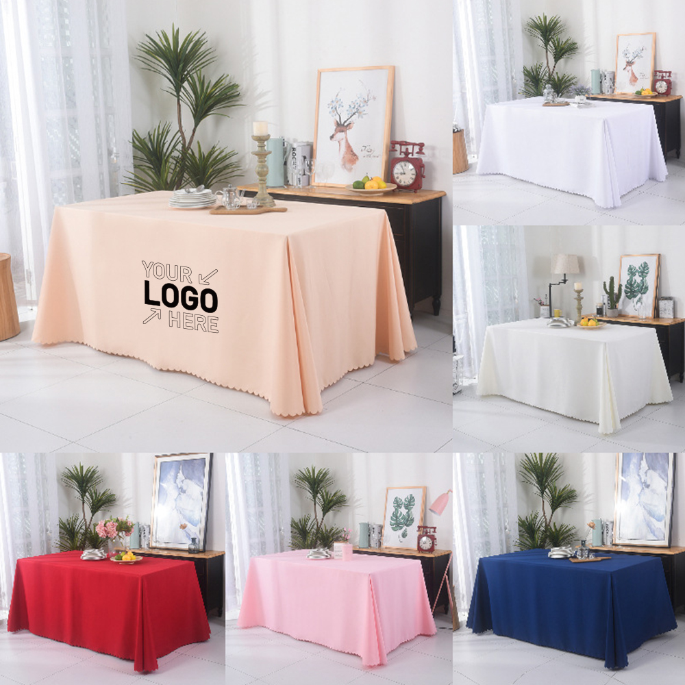 8' Standard Black Tablecloth Table Cover
