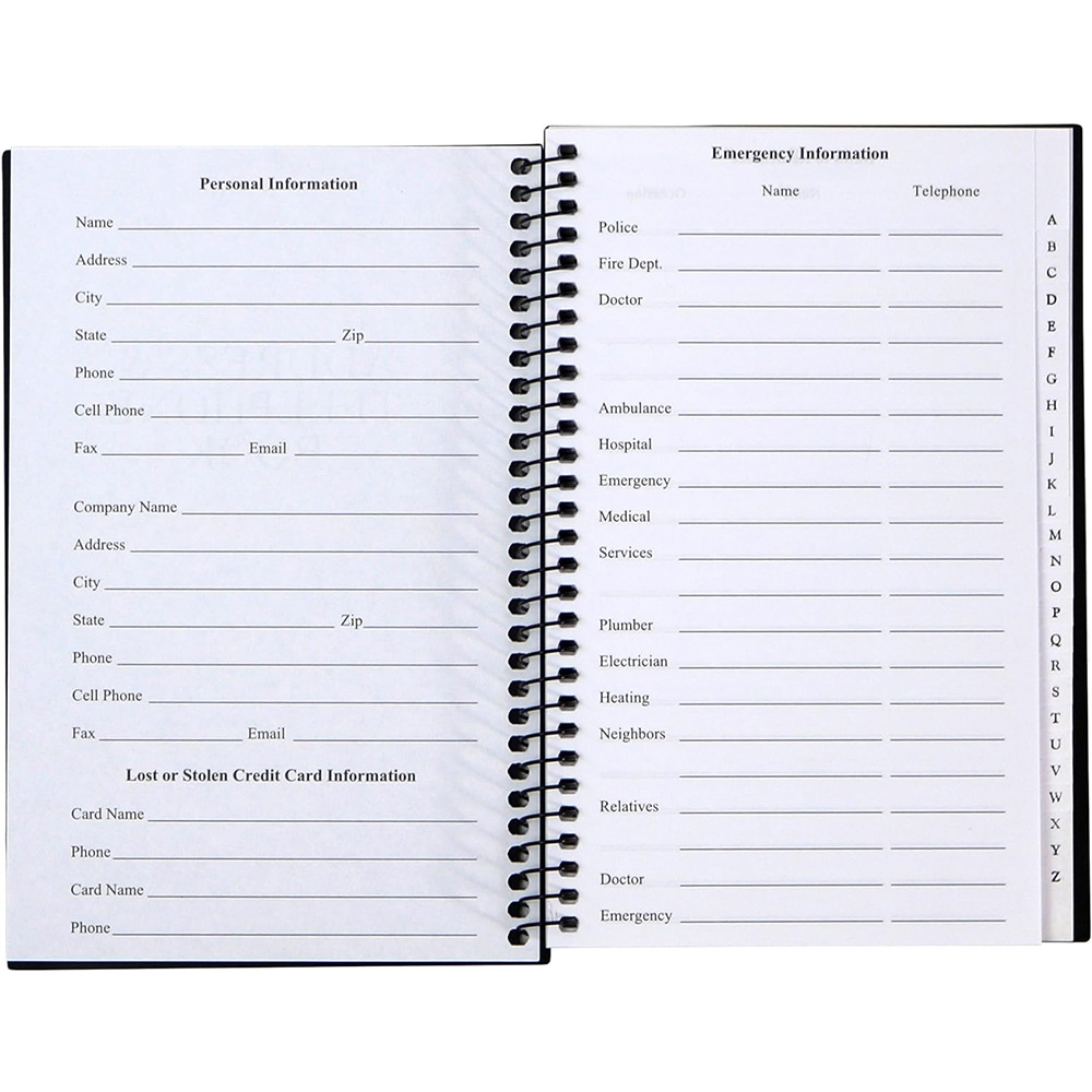 Telephone Address Book with Tabs 5