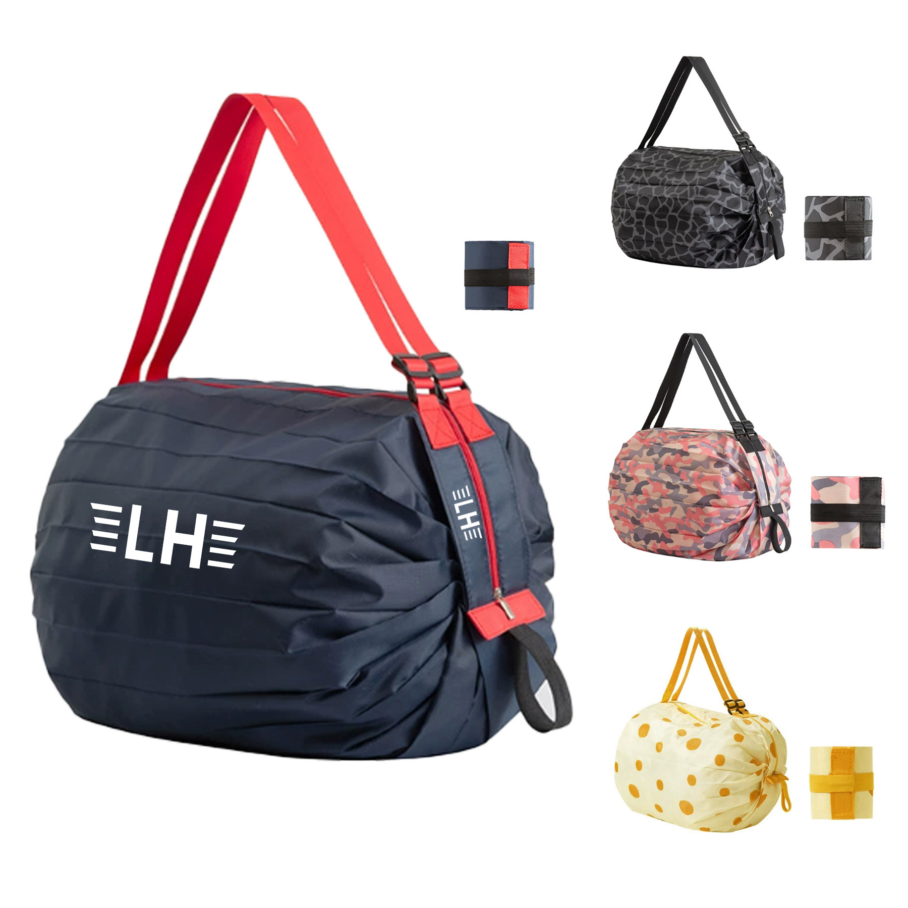 Cylindrical Folding Shopping Bag 2