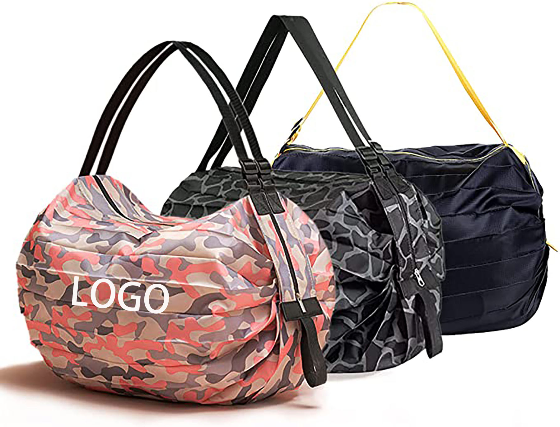 Foldable Bags for Groceries and Shopping, custom tote bag with logo imprint 9