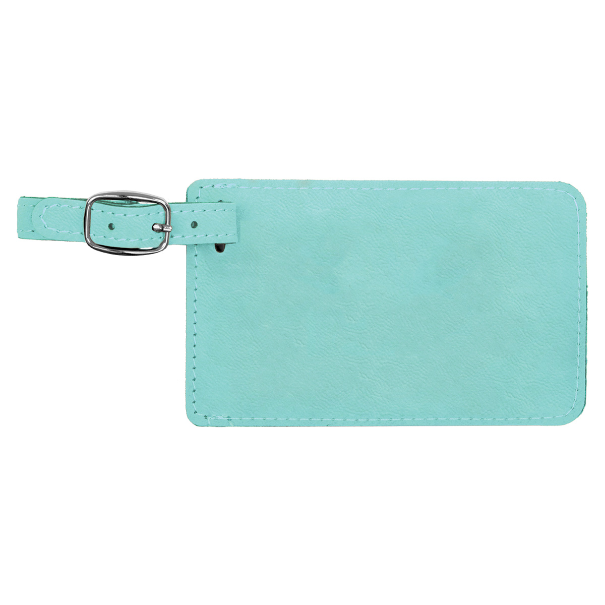 Teal Leatherette Luggage Tag 3