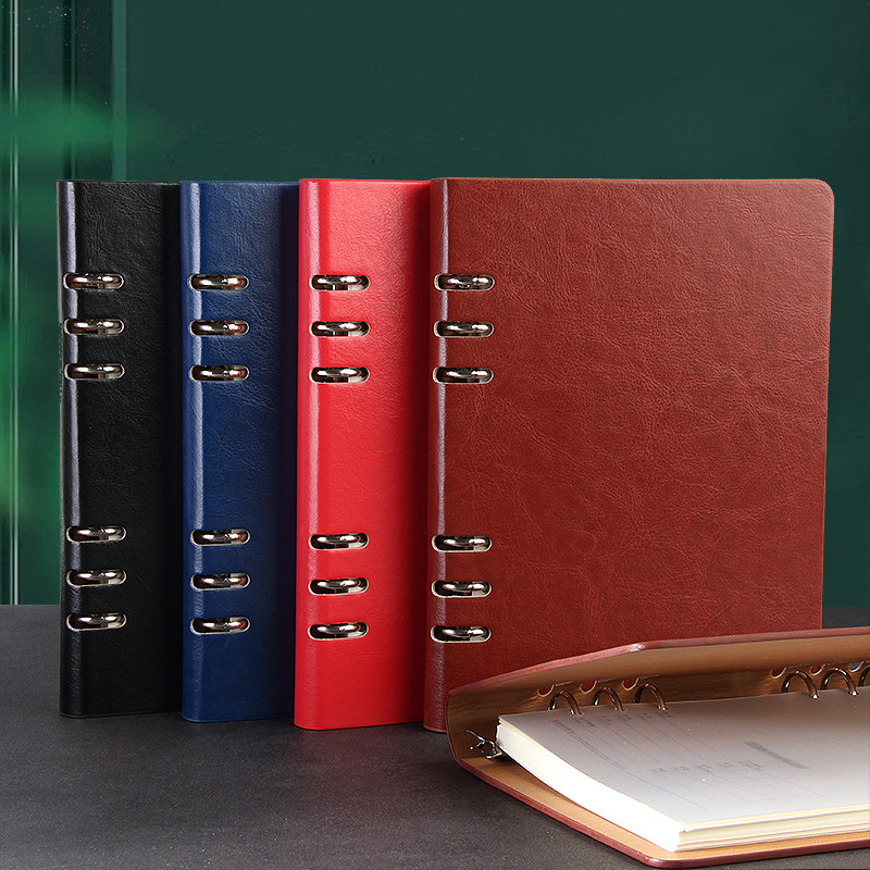 Refillable A5 PU Leather Spiral Notebook 2