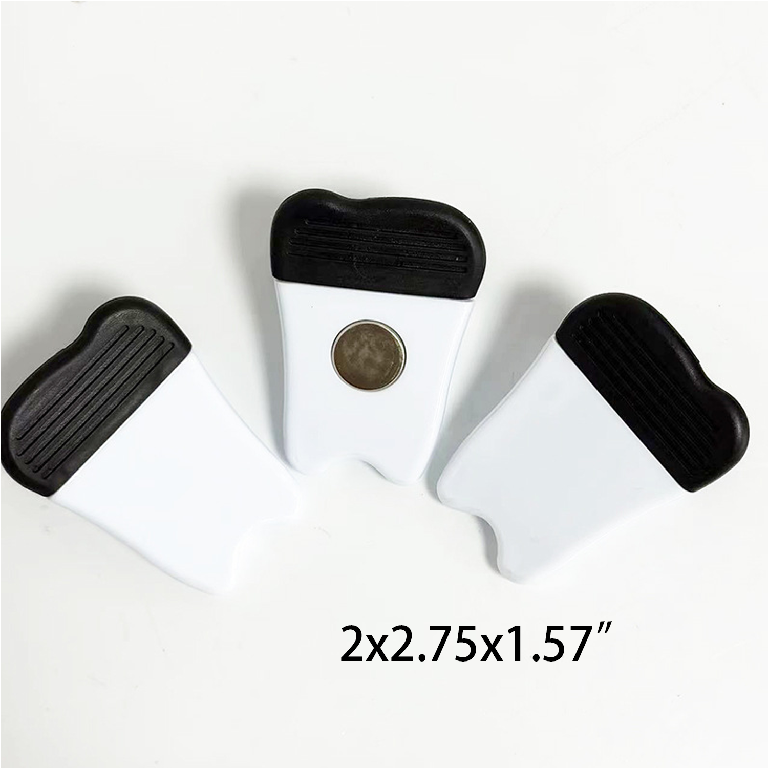 Plastic Tooth Shaped Magnet Clip 2