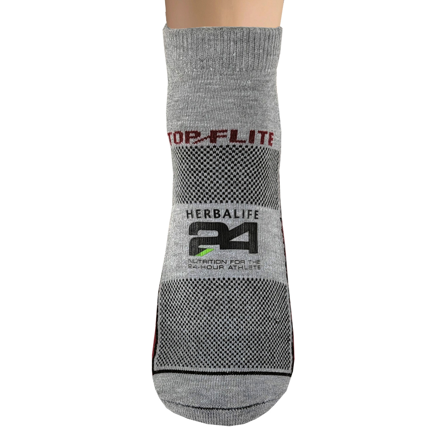 Top Flite Low Cut Half Cushion Runners Socks with Oversized DTF 6
