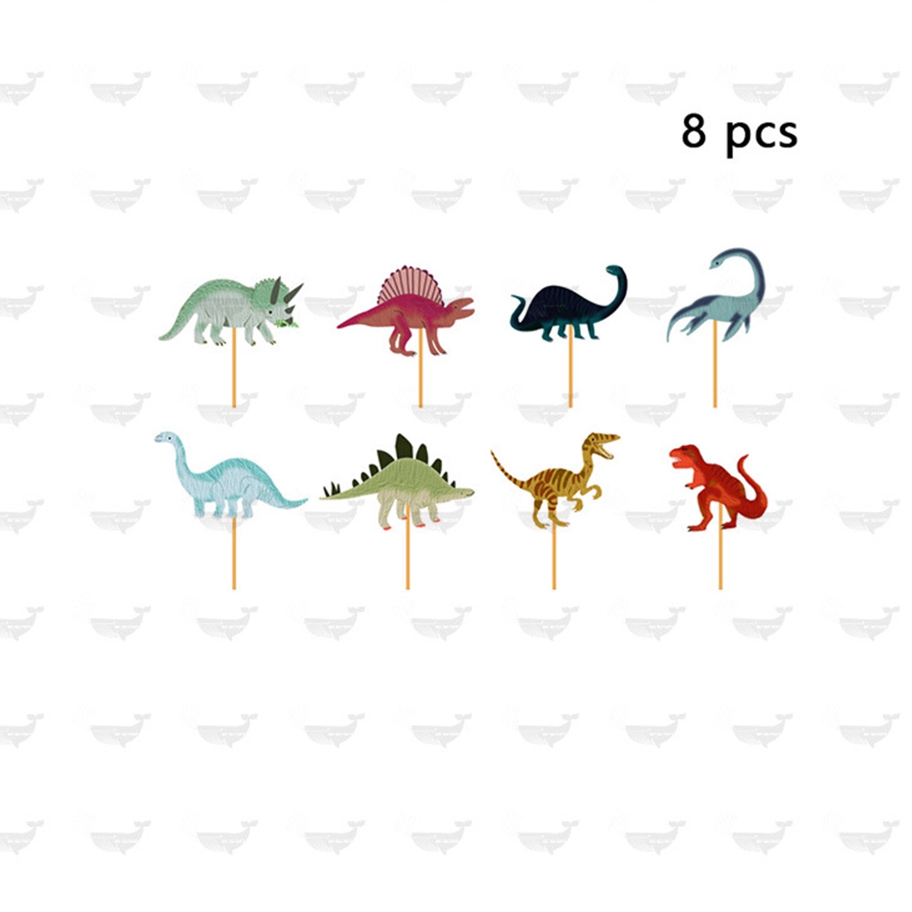 Dinosaur Party Supplies Set Serves 8 - Blue Paper Plates 12